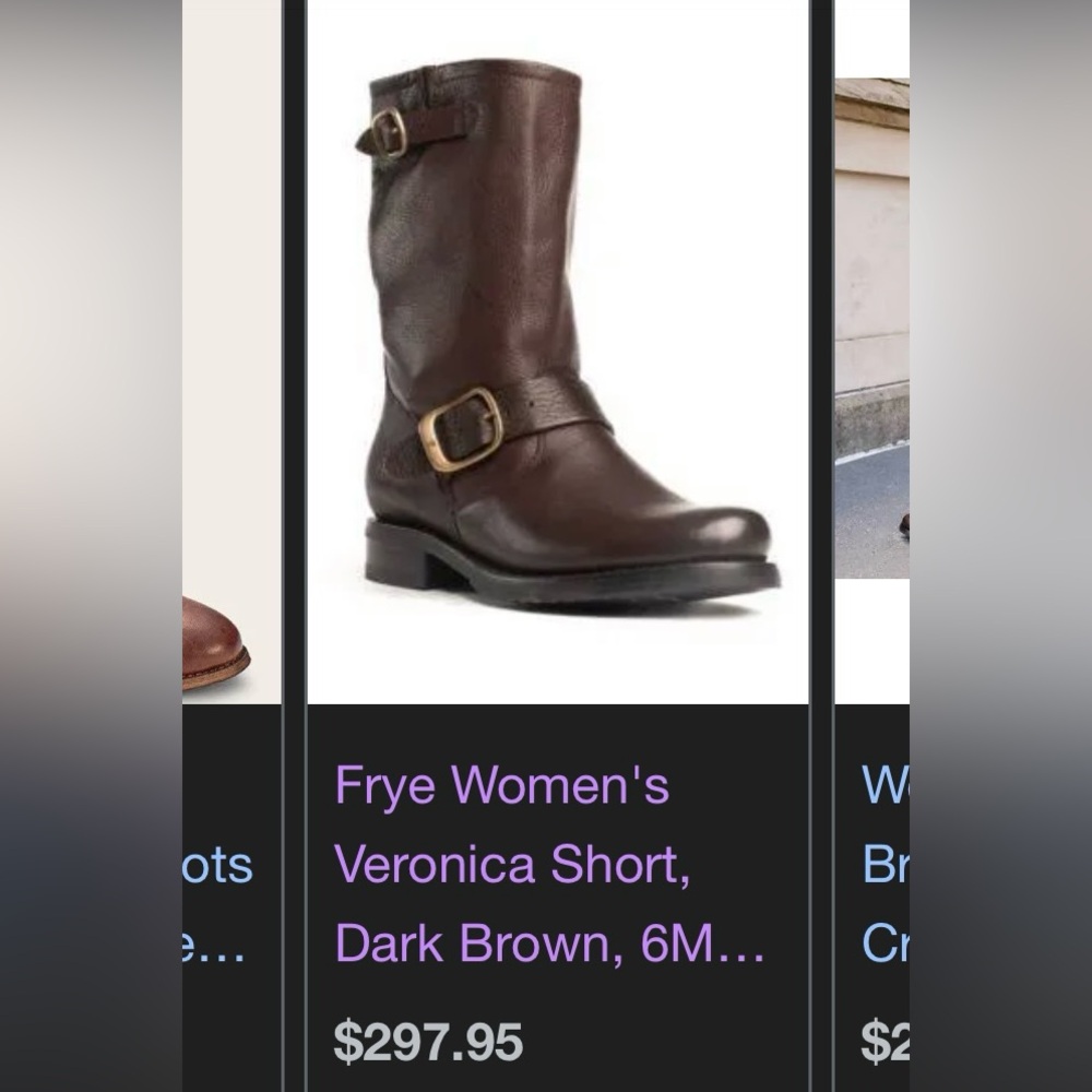 Frye Veronica Slouch Cognac Woman's Size 5 Boys Size 3 - Picture 16 of 16